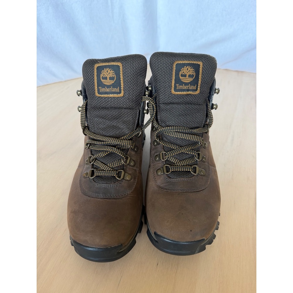 Timberland Mens White Ledge Waterproof Hiking Boots Brown Leather 2730R 9.5W